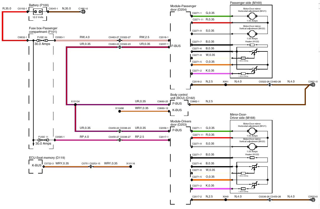 fullfatrr.com - View topic - Wing mirror wiring diagram